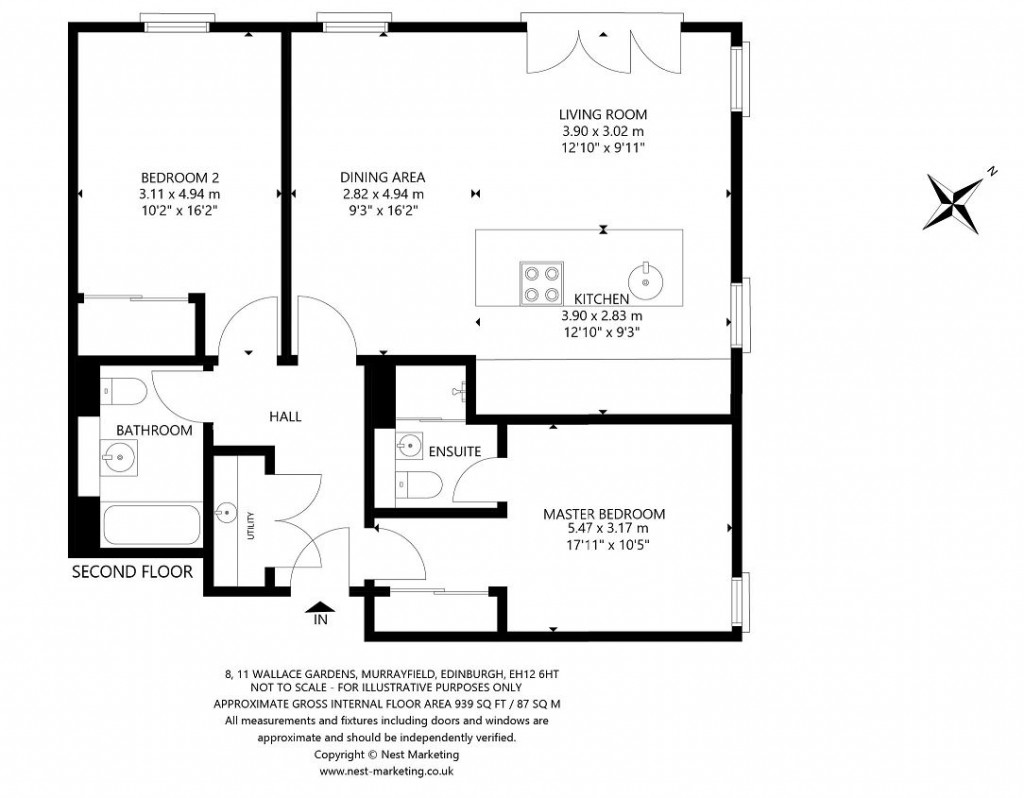 Floorplans For 8, Wallace Gardens, Murrayfield, Edinburgh