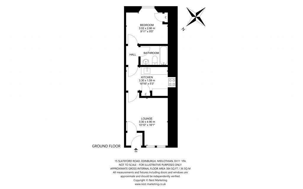 Floorplans For Slateford Road, Edinburgh, Midlothian