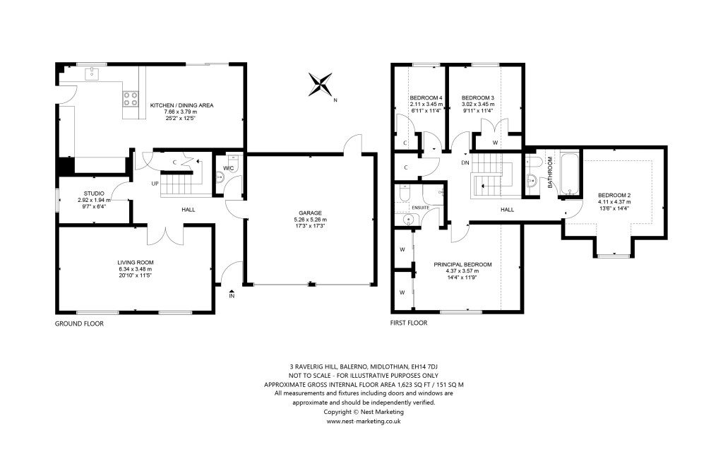 Floorplans For Ravelrig Hill, Balerno, Midlothian