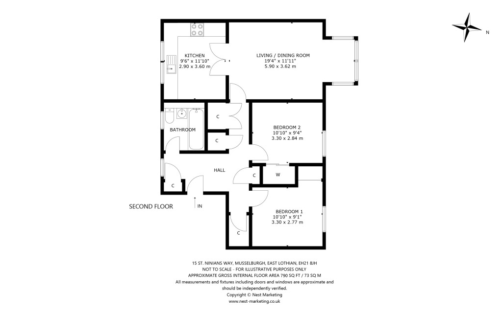 Floorplans For St. Ninians Way, Musselburgh, East Lothian