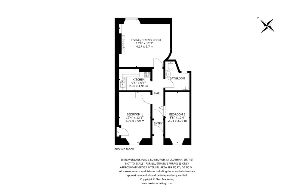 Floorplans For Beaverbank Place, Edinburgh, Midlothian