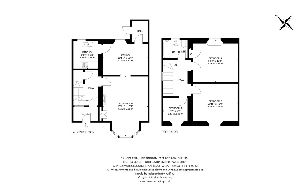 Floorplans For Hope Park, Haddington, East Lothian