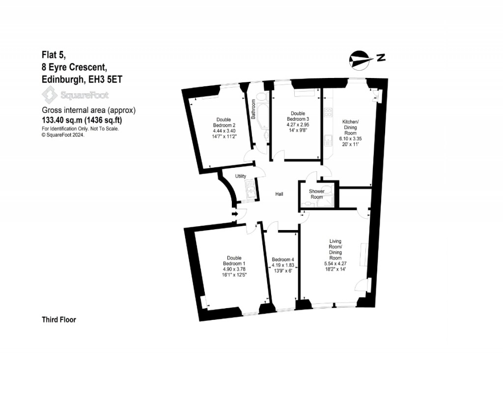 Floorplans For 8/5, Eyre Crescent, Edinburgh, Midlothian