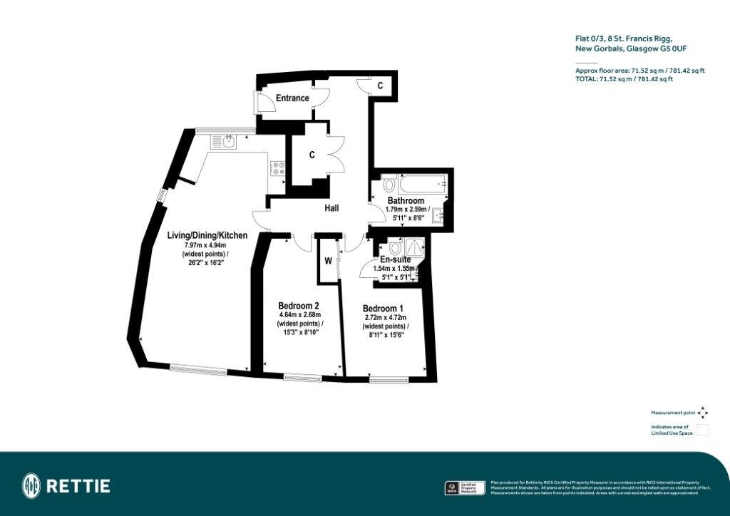 Floorplans For Flat 0/3, St. Francis Rigg, New Gorbals, Glasgow City