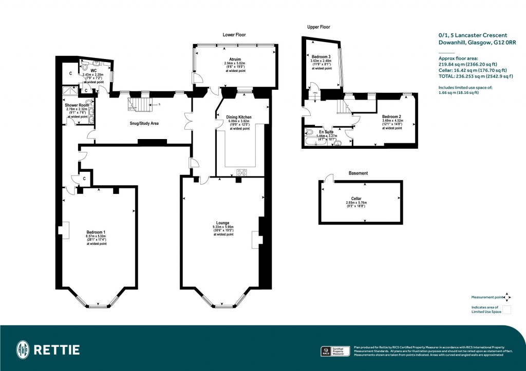 Floorplans For 0/1, Lancaster Crescent, Glasgow, Glasgow City