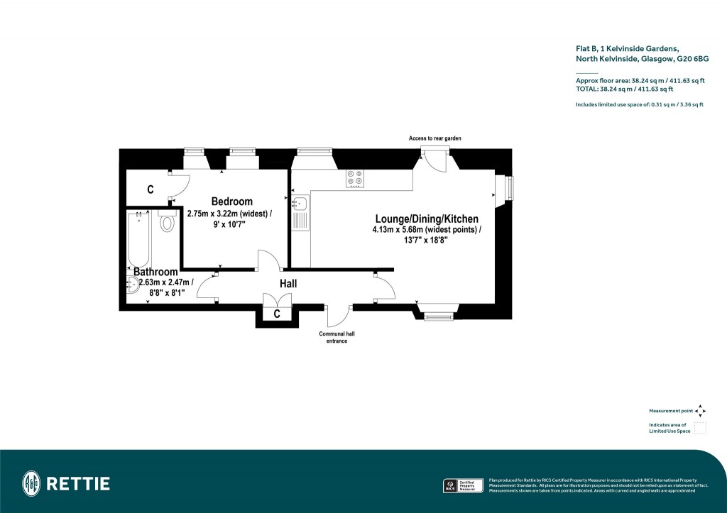 Floorplans For G1, Kelvinside Gardens, North Kelvinside, Glasgow