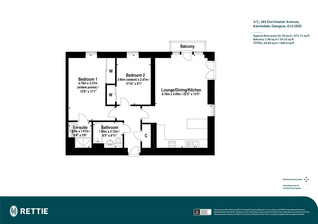 Floorplans For 3/1, Dorchester Avenue, Kelvindale, Glasgow