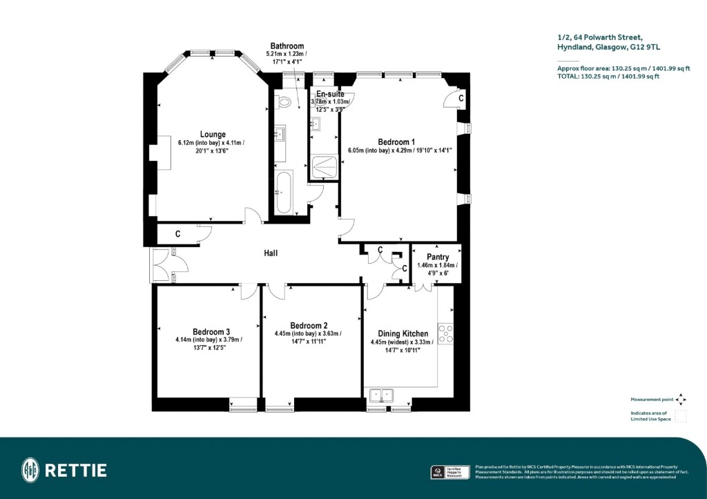 Floorplans For 1/2, Polwarth Street, Hyndland, Glasgow