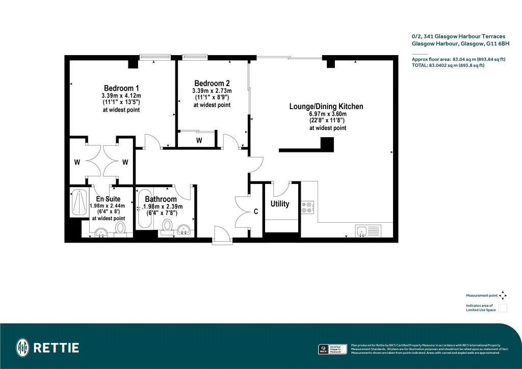 Floorplans For 0/2, Glasgow Harbour Terraces, Glasgow Harbour, Glasgow