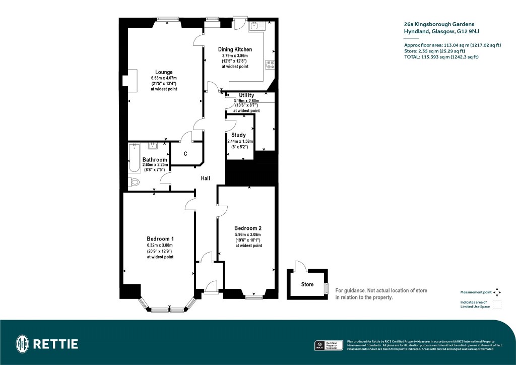 Floorplans For Kingsborough Gardens, Hyndland, Glasgow