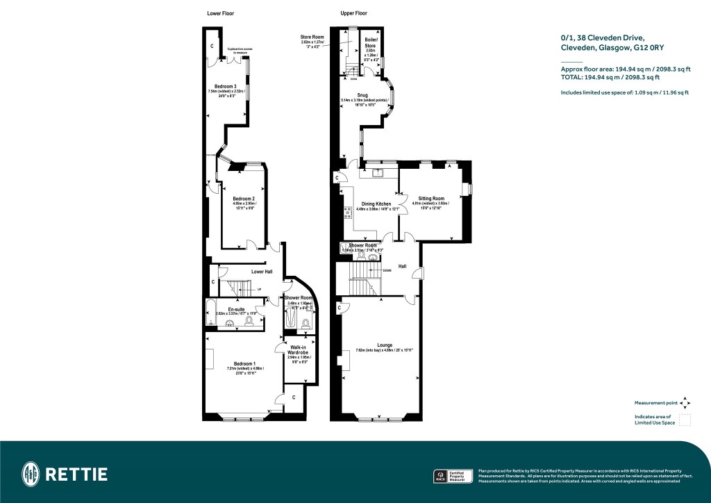 Floorplans For 0/1, Cleveden Drive, Cleveden, Glasgow