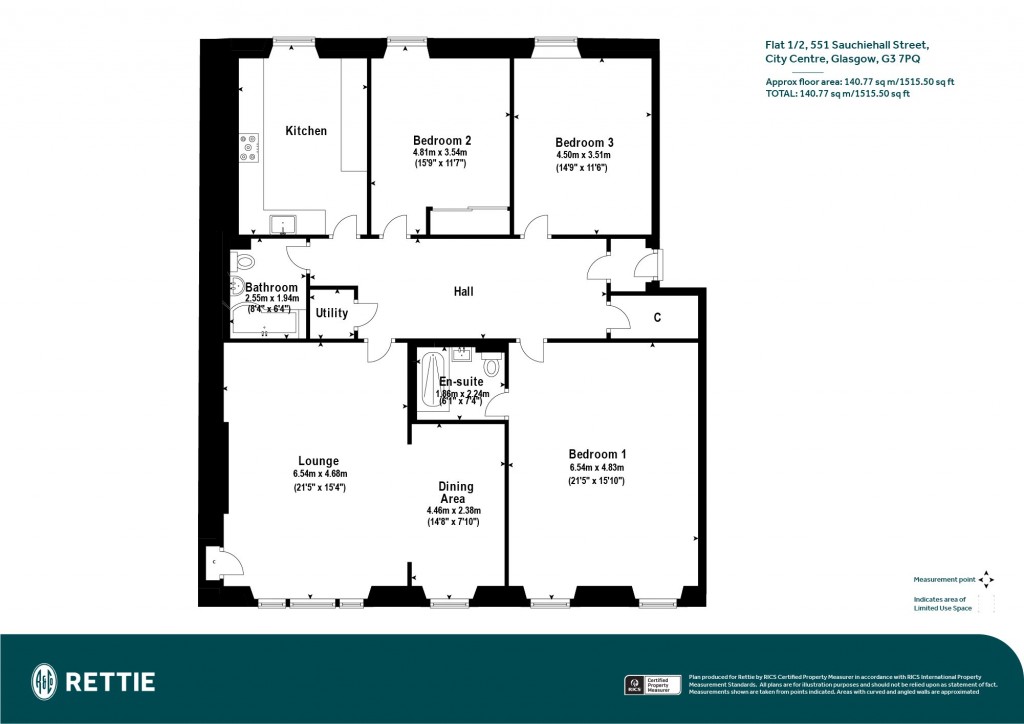 Floorplans For 1/2, Sauchiehall Street, St. Georges Cross, Glasgow