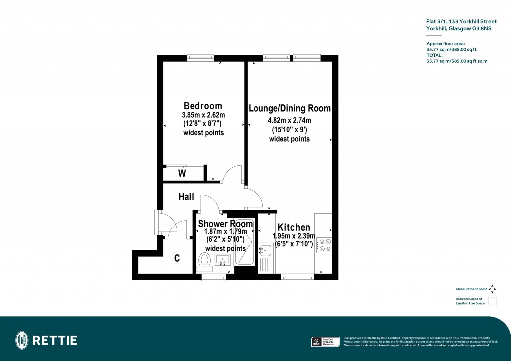 Floorplans For 3/1, Yorkhill Street, Yorkhill, Glasgow