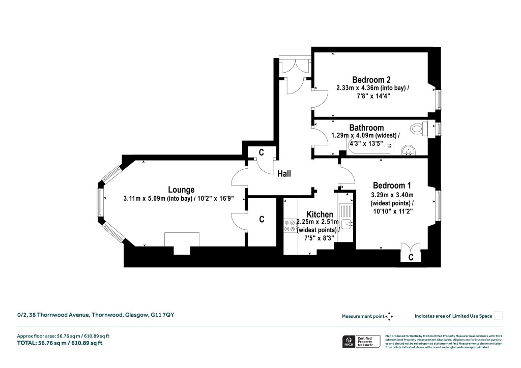 Floorplans For 0/2, Thornwood Avenue, Thornwood, Glasgow