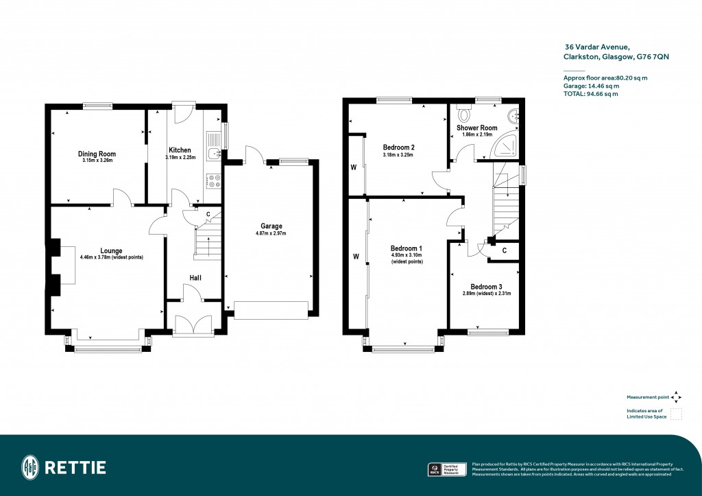 Floorplans For Vardar Avenue, Clarkston, Glasgow, East Renfrewshire