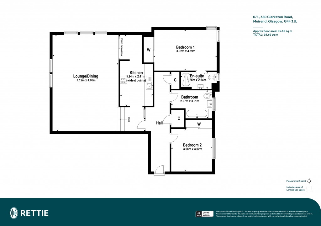 Floorplans For 0/1, Clarkston Road, Muirend, Glasgow