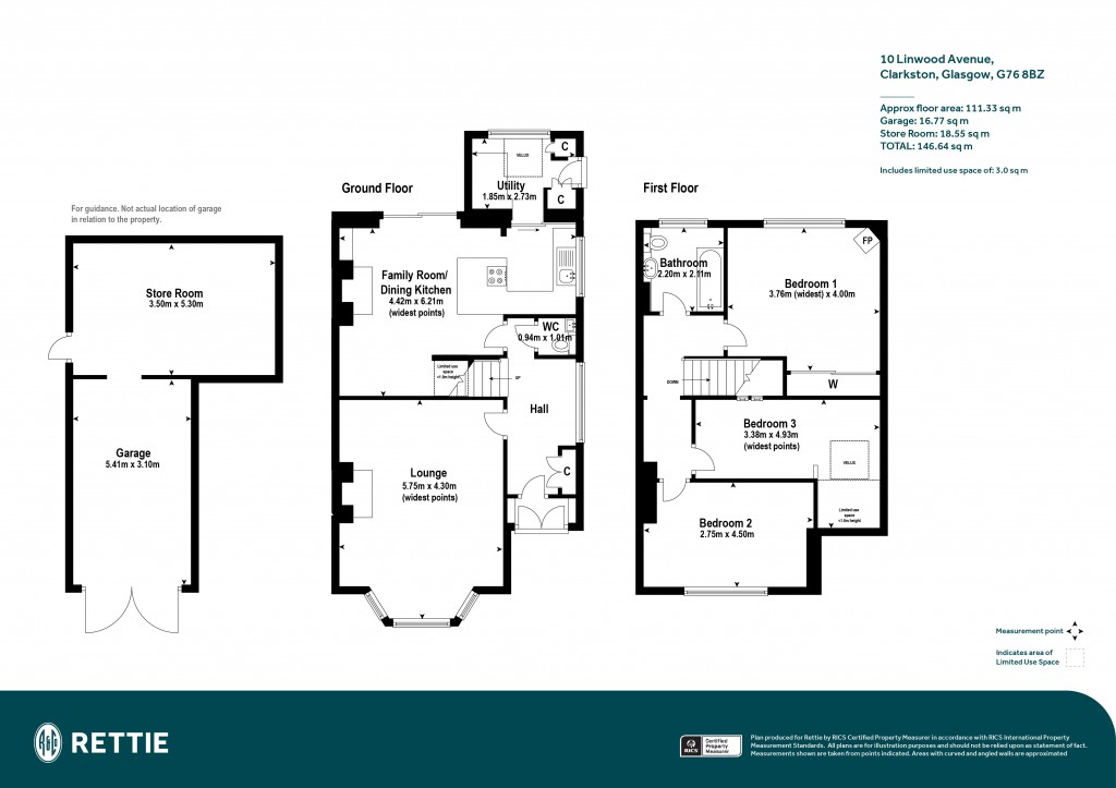 Floorplans For Linwood Avenue, Clarkston, Glasgow, East Renfrewshire