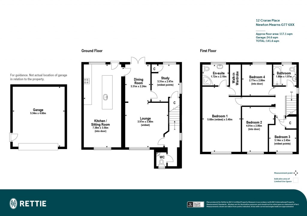 Floorplans For Crarae Place, Newton Mearns, Glasgow, East Renfrewshire