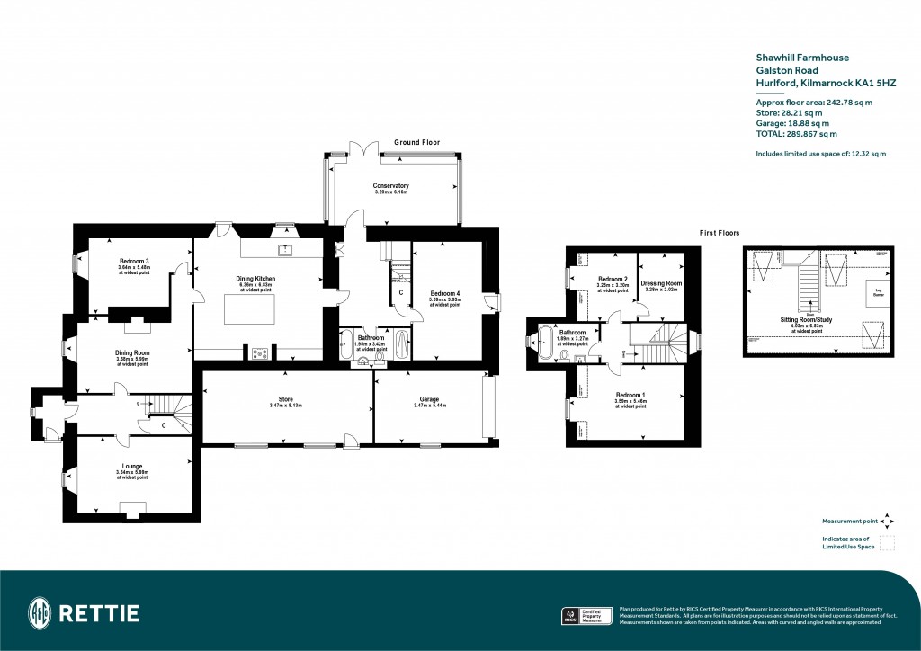 Floorplans For Shawhill Farmhouse, Galston Road, Hurlford, Kilmarnock, East Ayrshire