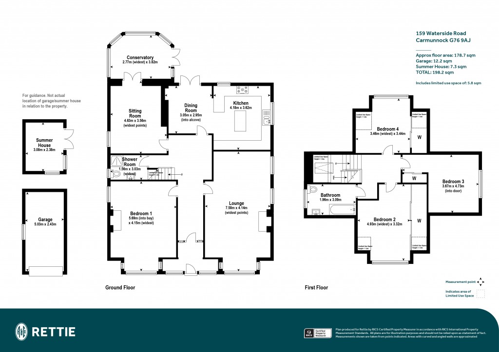 Floorplans For Waterside Road, Carmunnock, Clarkston, Glasgow