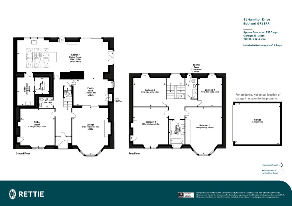 Floorplans For Kinnoul, Hamilton Drive, Bothwell, Glasgow