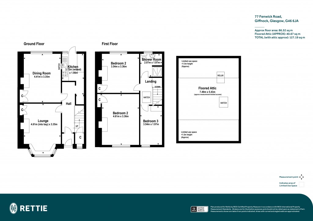 Floorplans For Fenwick Road, Giffnock, Glasgow, East Renfrewshire