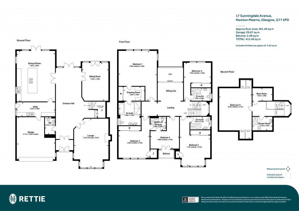 Floorplans For Sunningdale Avenue, Newton Mearns, Glasgow, East Renfrewshire