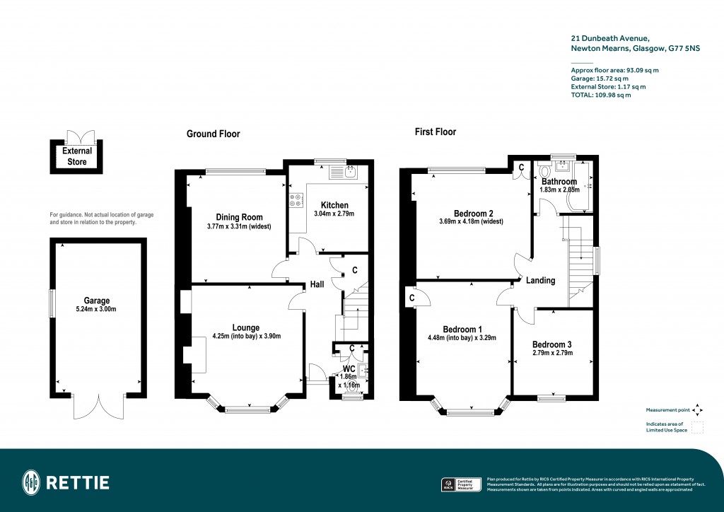 Floorplans For Dunbeath Avenue, Newton Mearns, Glasgow