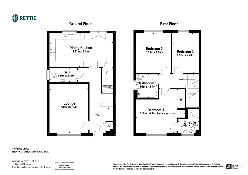 Floorplans For Scalpay Drive, Newton Mearns, Glasgow, East Renfrewshire