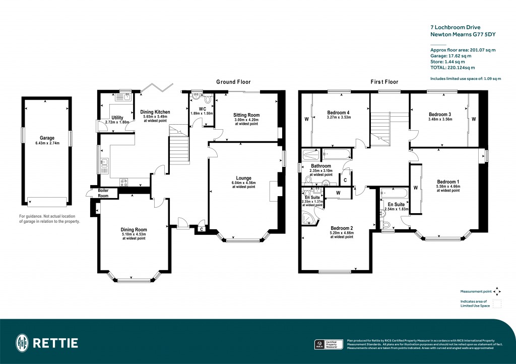 Floorplans For Lochbroom Drive, Newton Mearns, Glasgow, East Renfrewshire