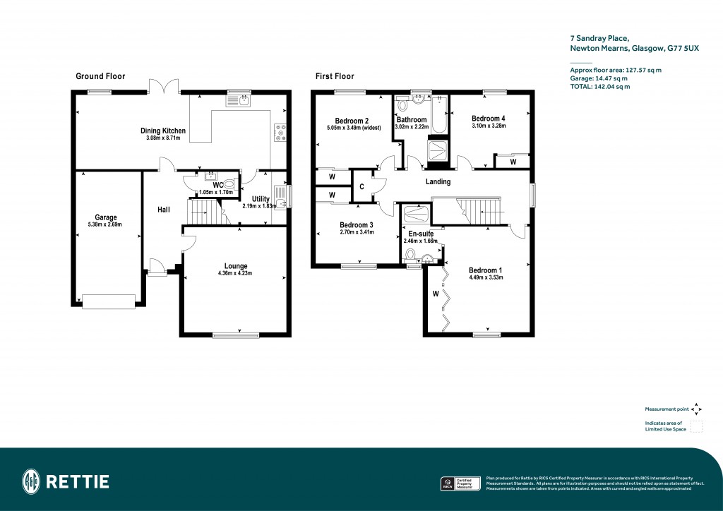 Floorplans For Sandray Place, Newton Mearns, Glasgow, East Renfrewshire