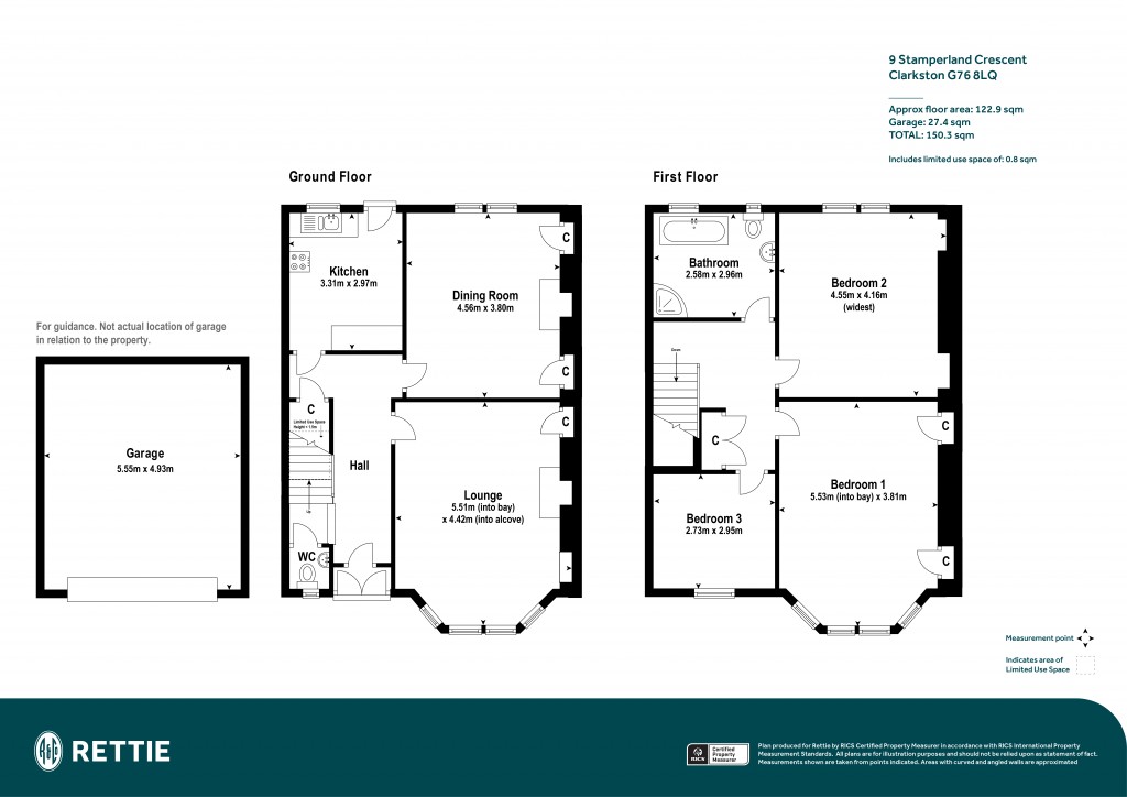 Floorplans For Stamperland Crescent, Clarkston, Glasgow, East Renfrewshire