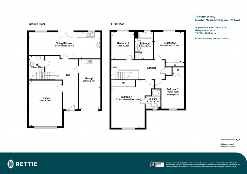 Floorplans For Kestrel Wynd, Newton Mearns, Glasgow, East Renfrewshire