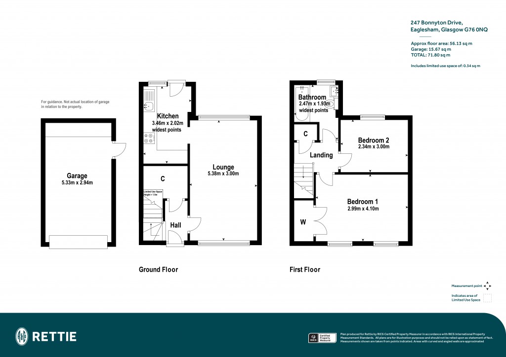 Floorplans For Bonnyton Drive, Eaglesham, Glasgow, East Renfrewshire