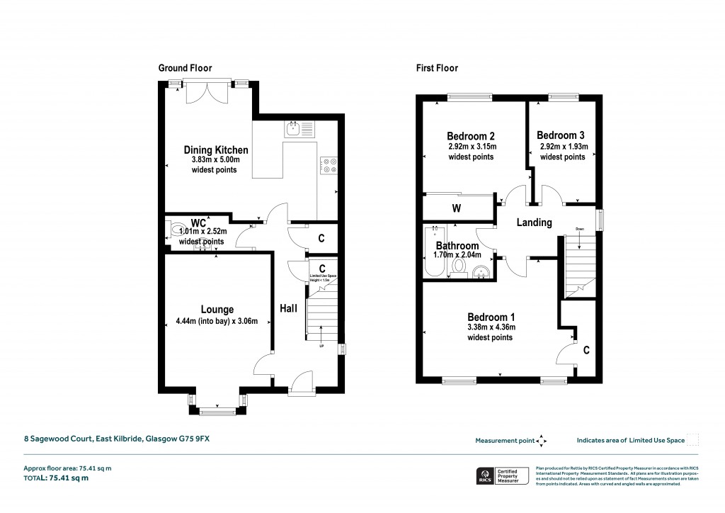 Floorplans For Sagewood Court, East Kilbride, Glasgow