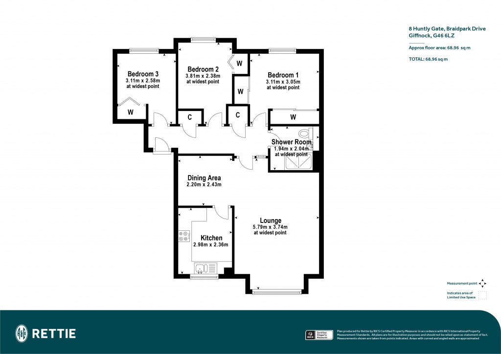 Floorplans For Huntly Gate, Braidpark Drive, Giffnock, Glasgow