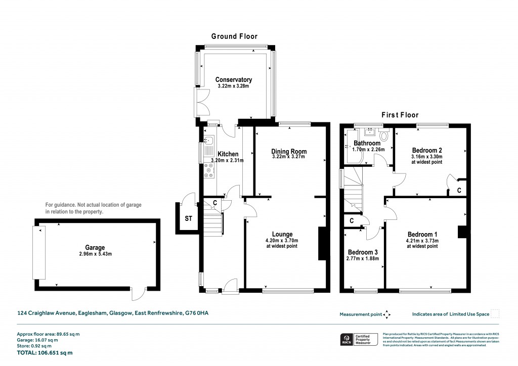 Floorplans For Craighlaw Avenue, Waterfoot, Glasgow, East Renfrewshire