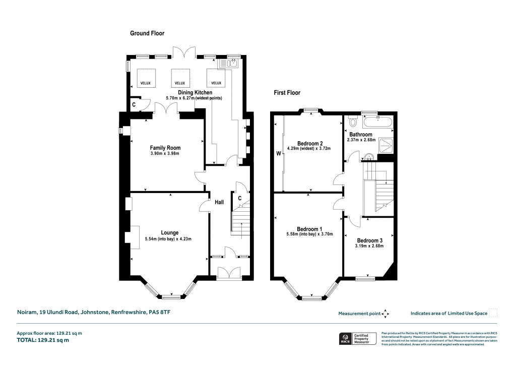 Floorplans For Noiram, Ulundi Road, Johnstone, Renfrewshire