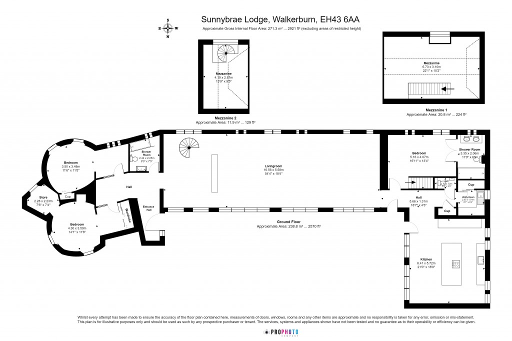 Floorplans For Sunnybrae Lodge, Galashiels Road, Walkerburn