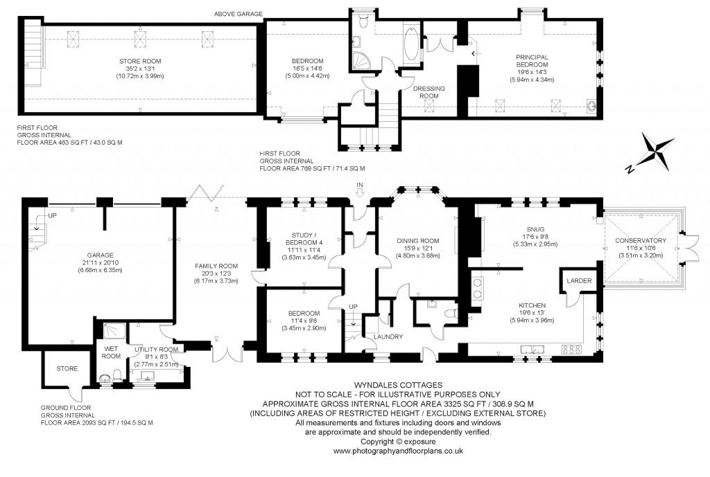 Floorplans For Wyndales Cottage, Symington, Biggar, Lanarkshire