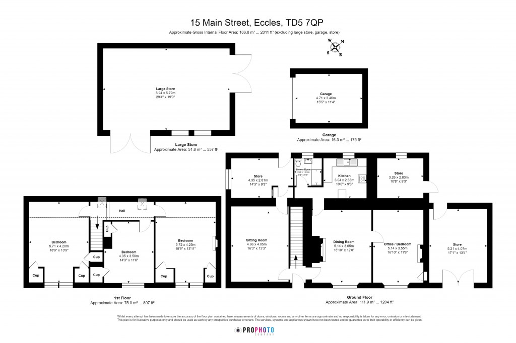 Floorplans For Main Street, Eccles, Kelso, Scottish Borders