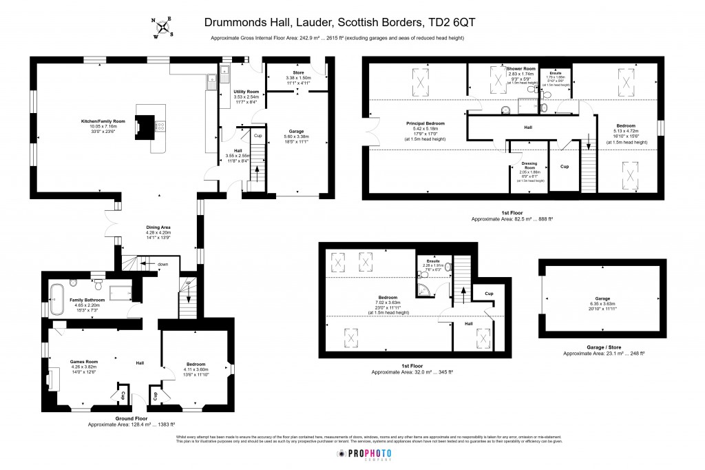 Floorplans For Drummonds Hall, Lauder, Scottish Borders