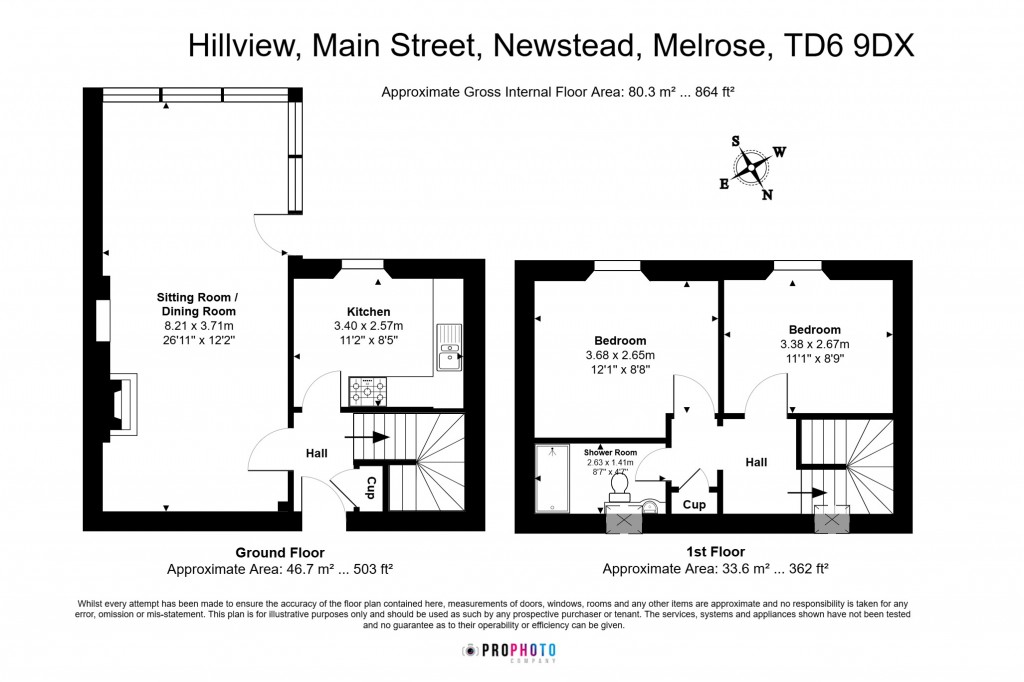 Floorplans For Hillview, Main Street, Newstead, Melrose