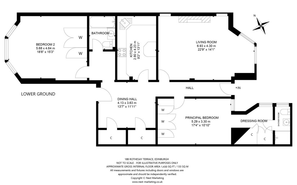 Floorplans For Rothesay Terrace, Edinburgh