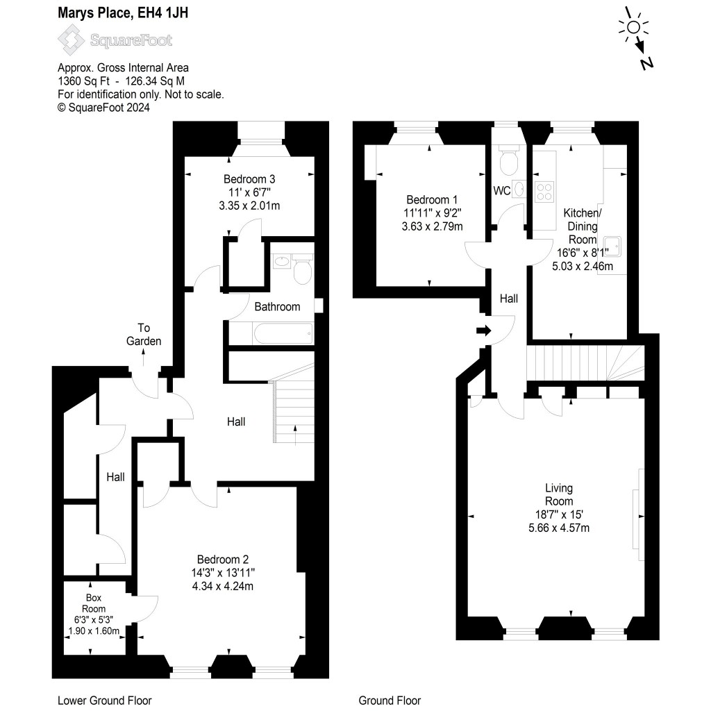 Floorplans For GFR, Marys Place, Edinburgh