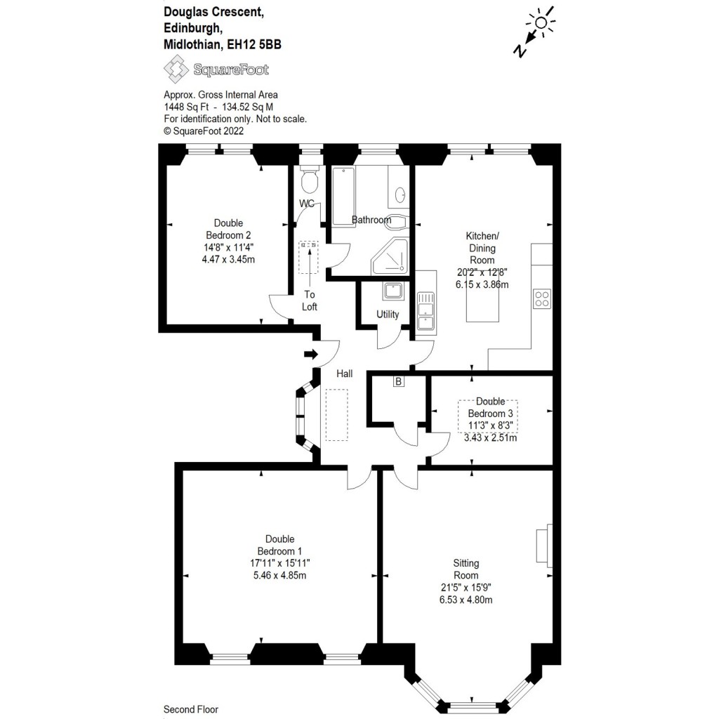 Floorplans For 11/2, Douglas Crescent, Edinburgh, Midlothian