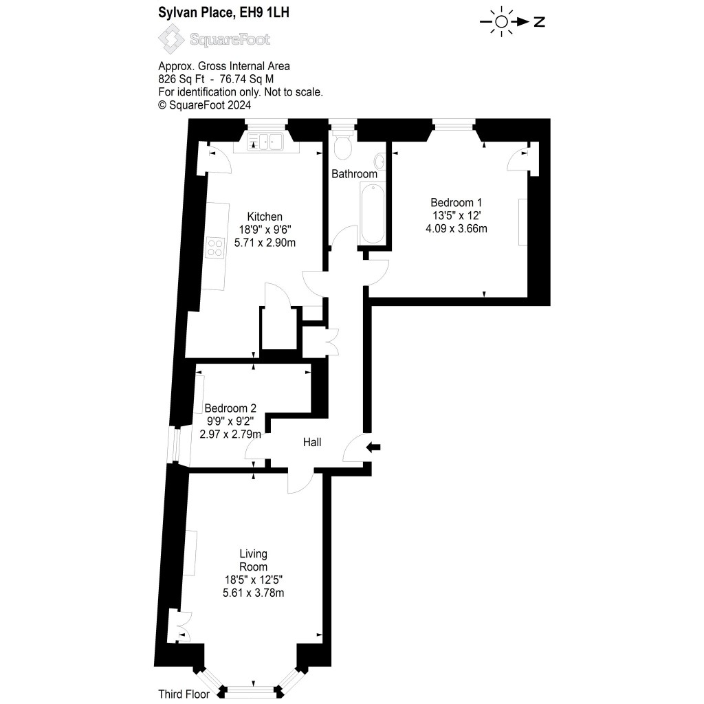 Floorplans For Sylvan Place, Edinburgh, Midlothian