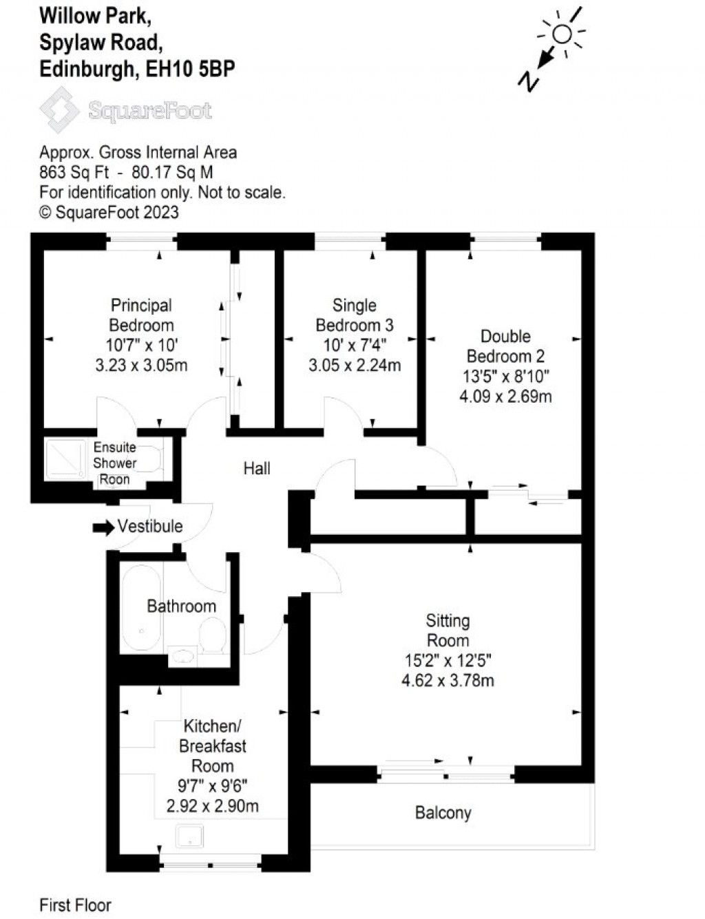 Floorplans For Willow Park, Spylaw Road, Edinburgh