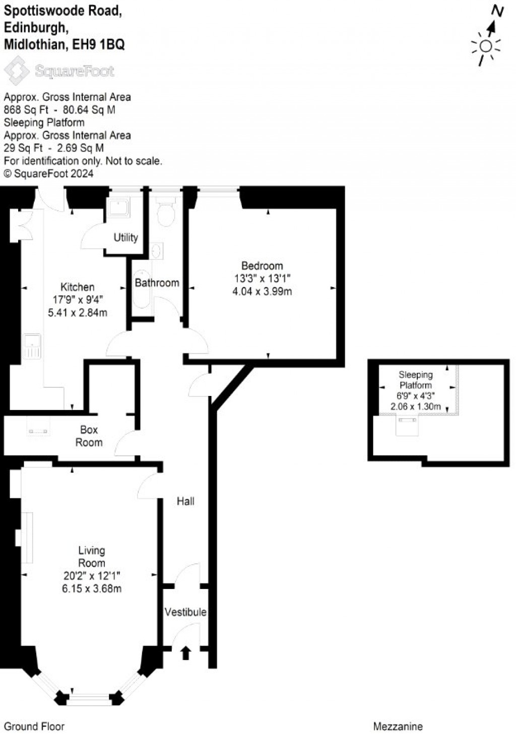 Floorplans For Spottiswoode Road, Edinburgh, Midlothian