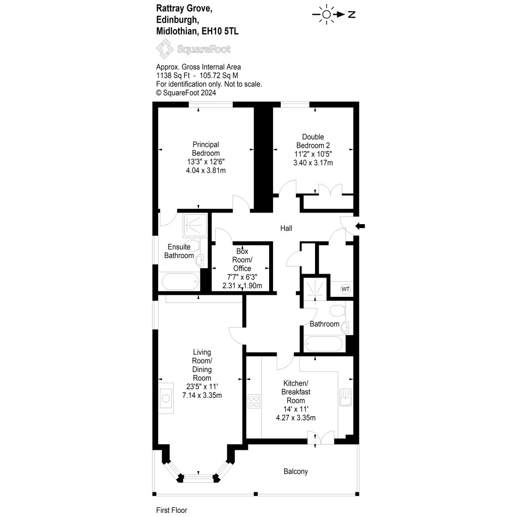 Floorplans For 26/5, Rattray Grove, Edinburgh, Midlothian